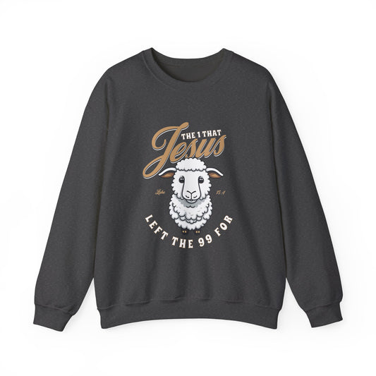 He Left The 99 For Me Christian Sweatshirt | Faith-Based Gift for Women
Inspired by Luke 15:4, this Christian crewneck sweatshirt serves as a daily reminder