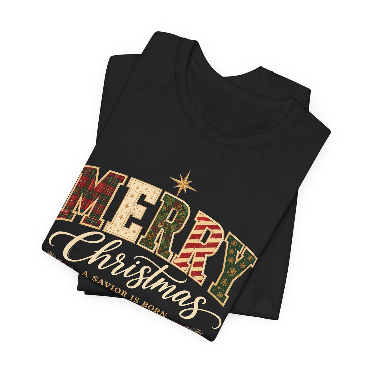 Merry Christmas – A Savior Is Born Christian T-Shirt | Luke 2:11