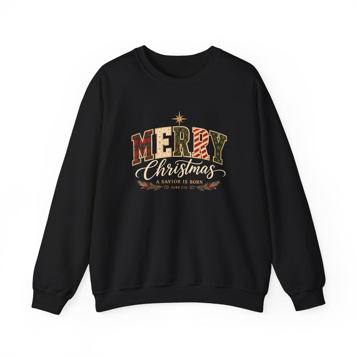 Merry Christmas – A Savior Is Born Christian Sweatshirt| Luke 2:11