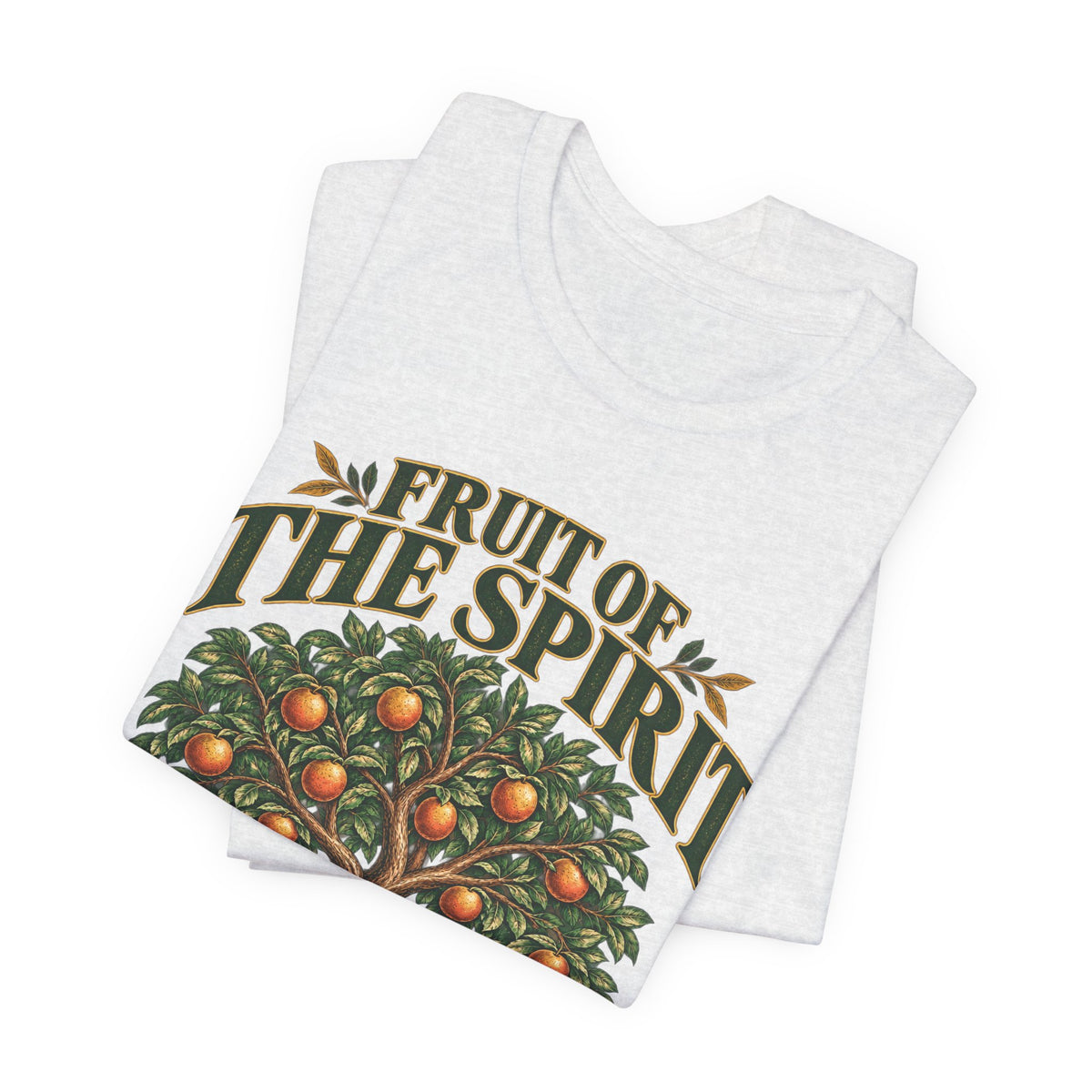 Fruit of the Spirit T-Shirt — Christian Faith Tee with Galatians 5:22-23 Tree Design