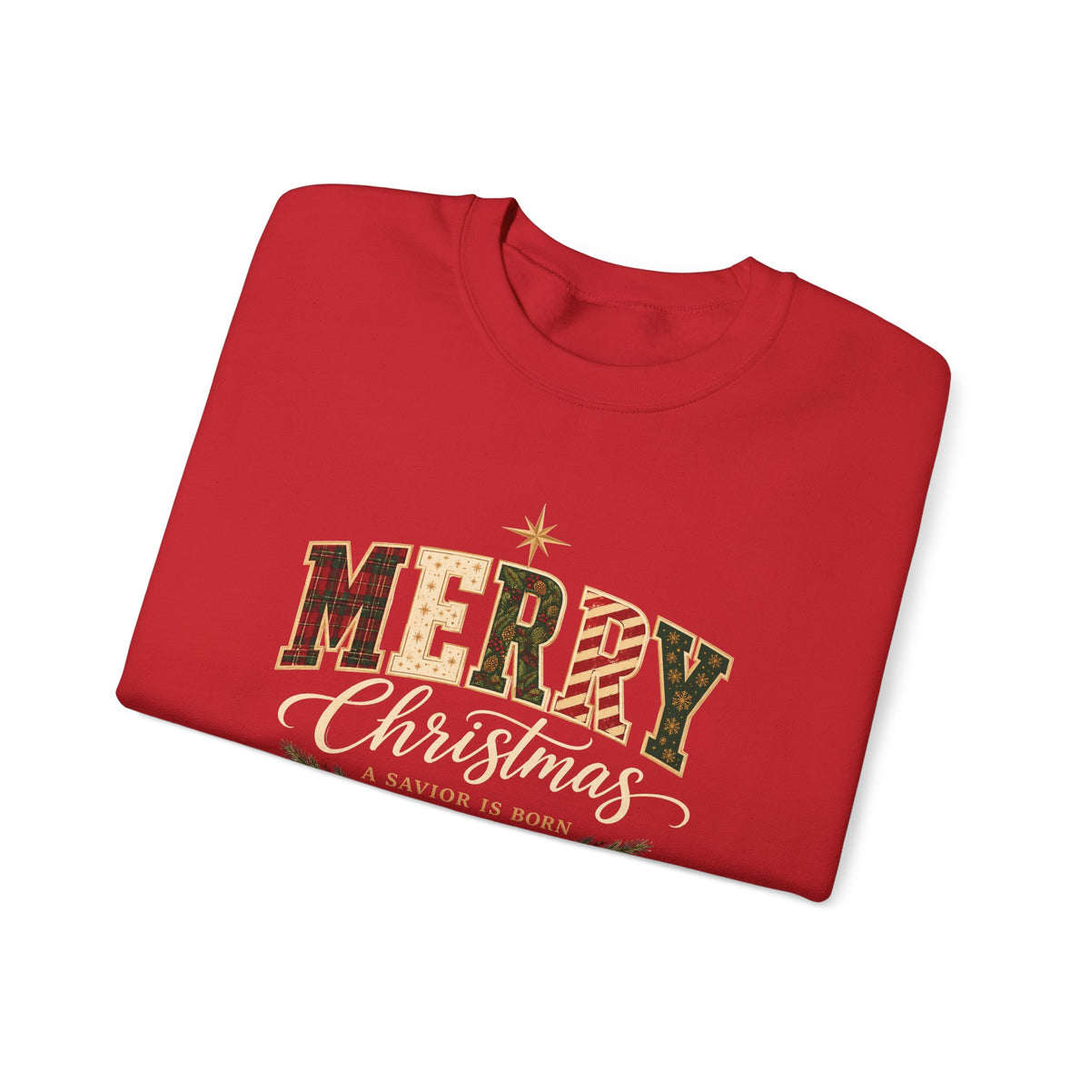 Merry Christmas – A Savior Is Born Christian Sweatshirt| Luke 2:11
