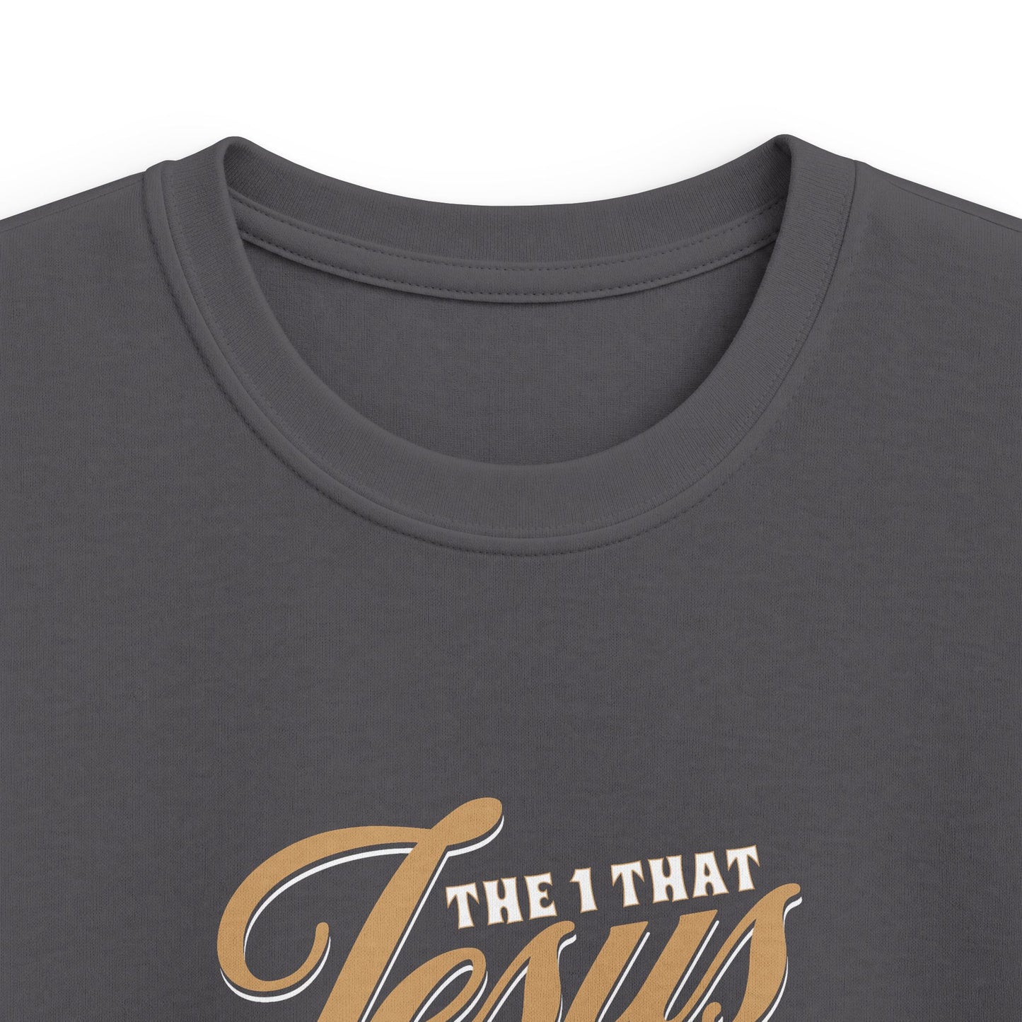Kids Tee - "Jesus" Cute Lamb Christian Shirt for Easter & Sunday School