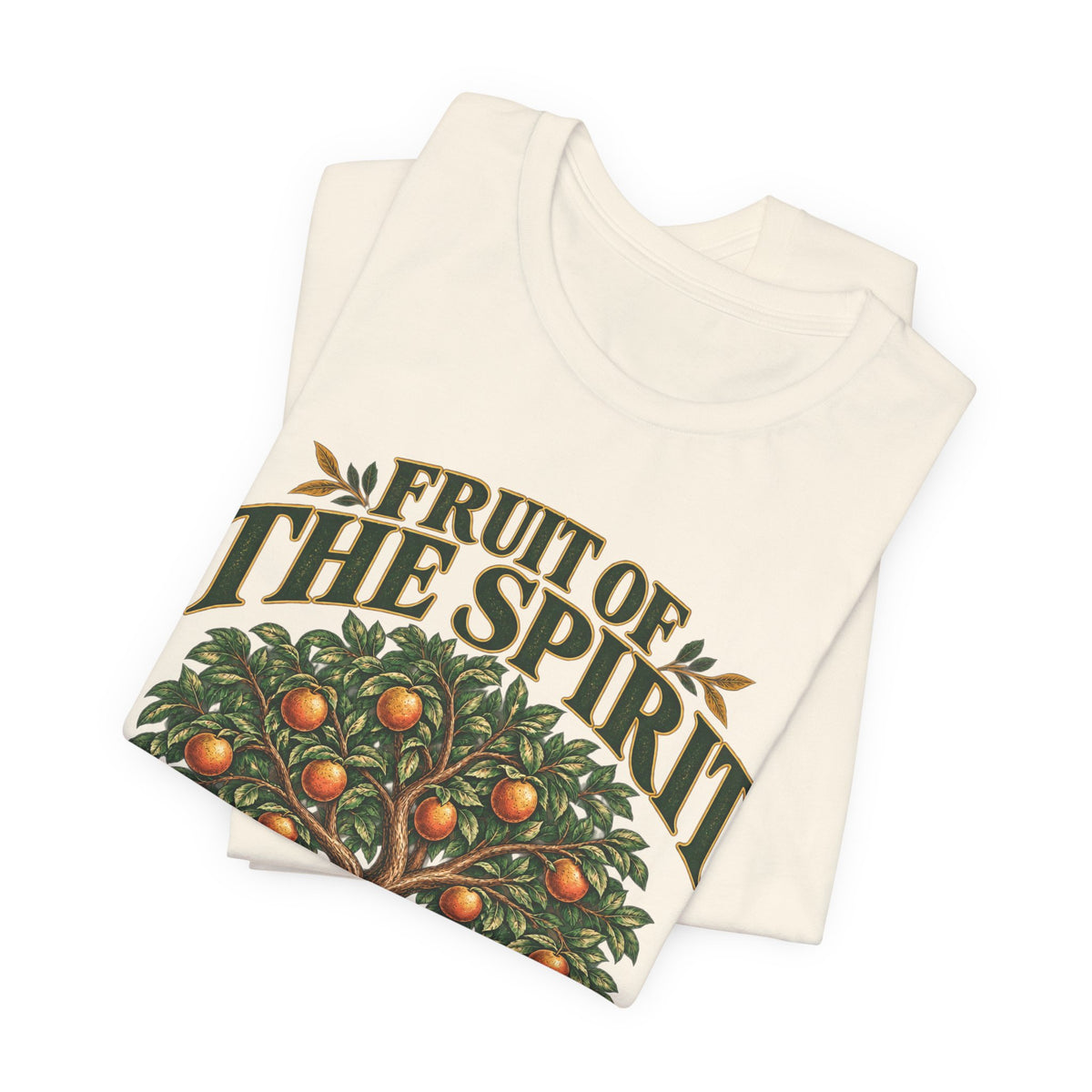 Fruit of the Spirit T-Shirt — Christian Faith Tee with Galatians 5:22-23 Tree Design