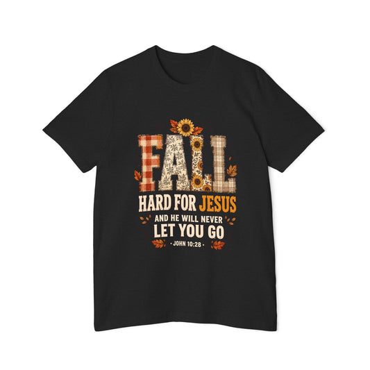 Fall — Hard For Jesus Christian T-Shirt (John 10:28)