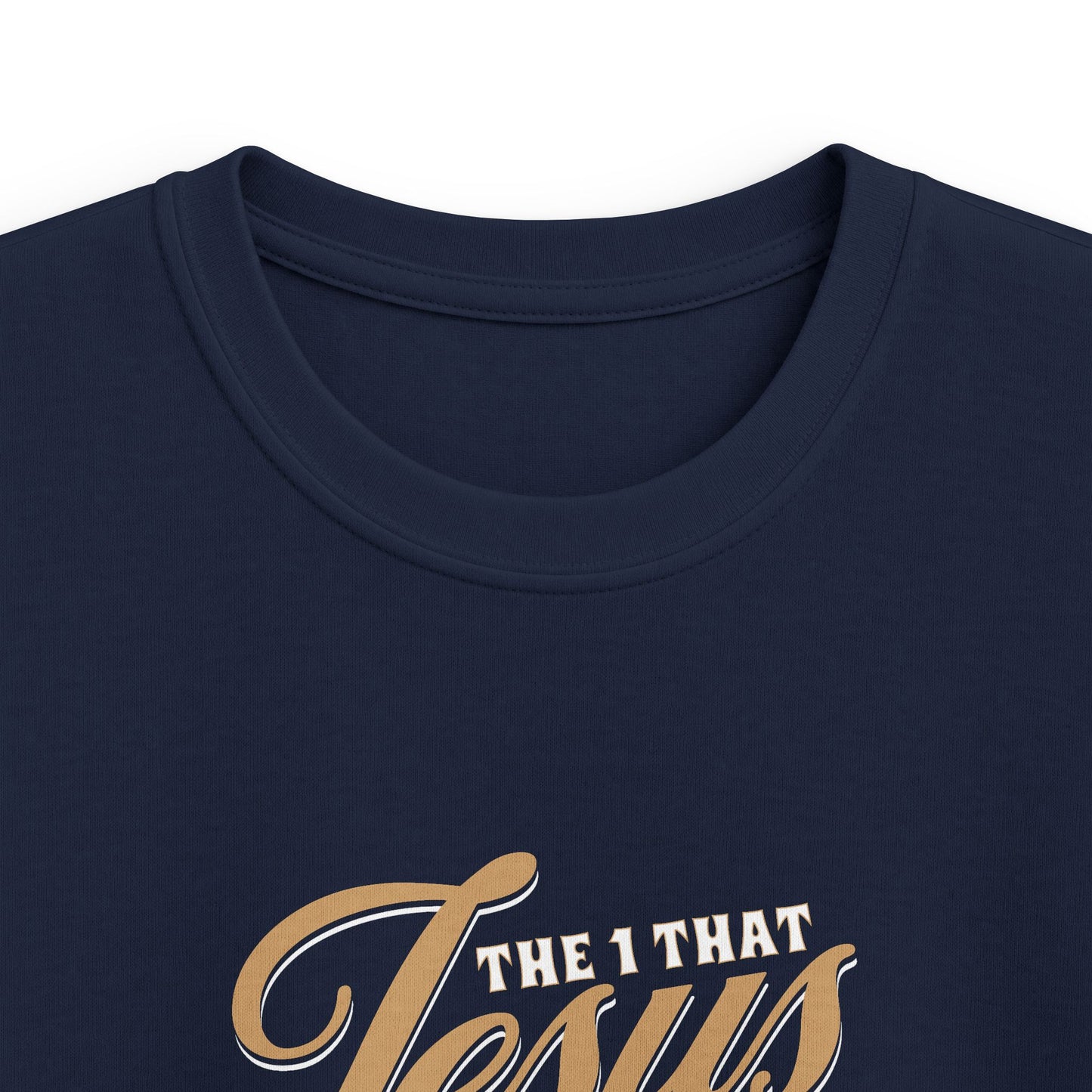 Kids Tee - "Jesus" Cute Lamb Christian Shirt for Easter & Sunday School