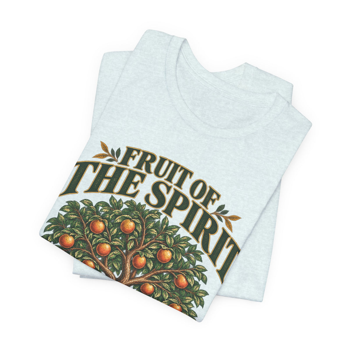 Fruit of the Spirit T-Shirt — Christian Faith Tee with Galatians 5:22-23 Tree Design