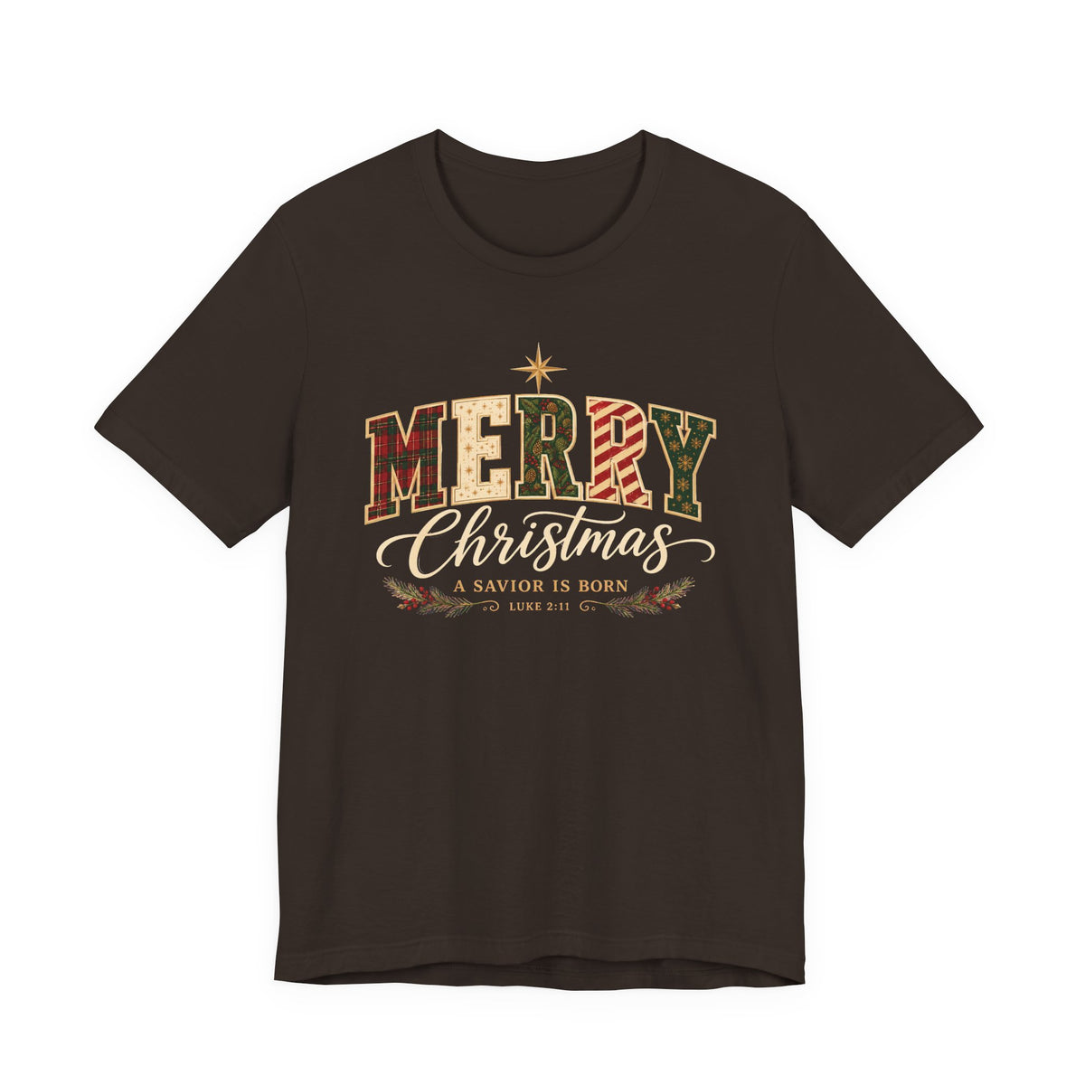 Merry Christmas – A Savior Is Born Christian T-Shirt | Luke 2:11