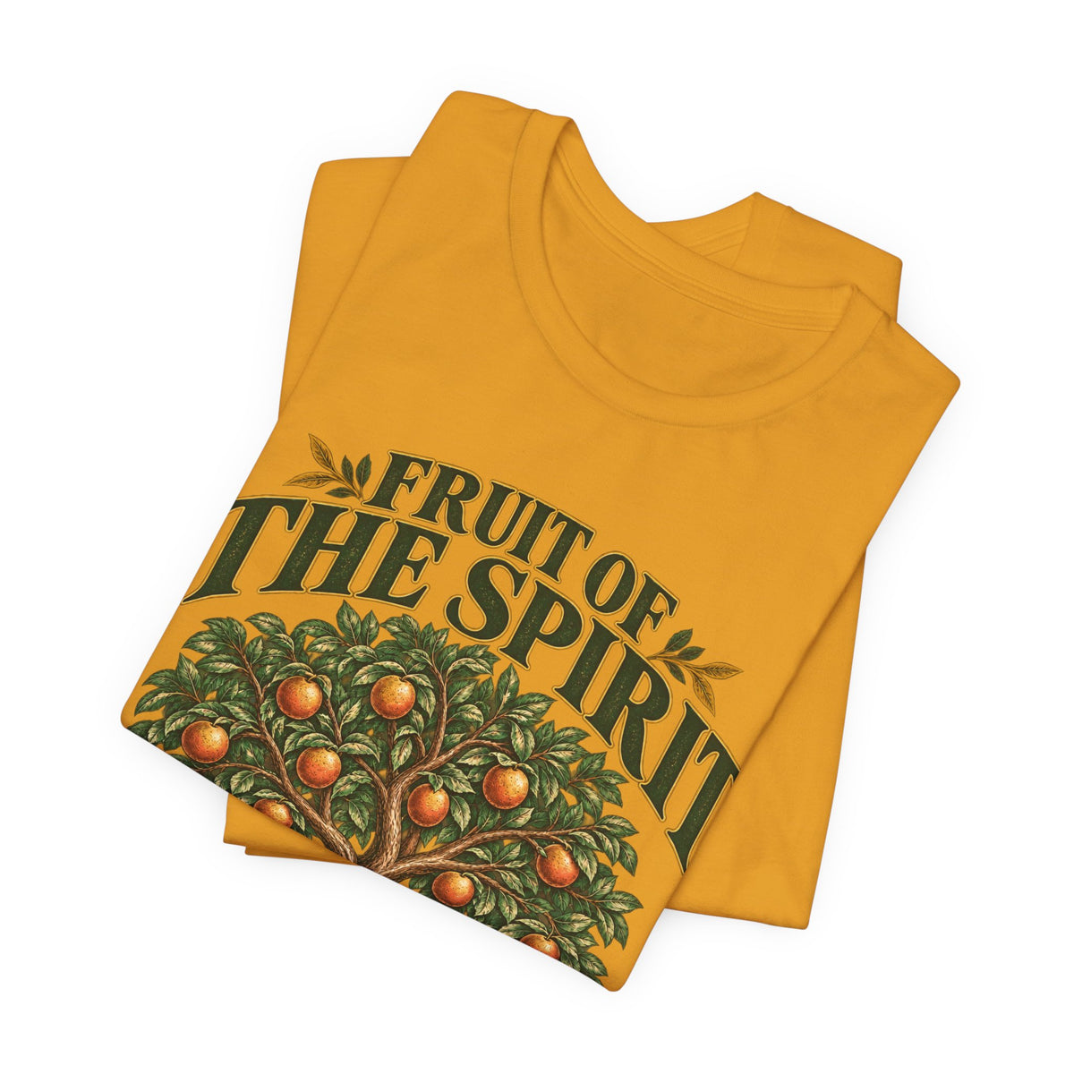 Fruit of the Spirit T-Shirt — Christian Faith Tee with Galatians 5:22-23 Tree Design