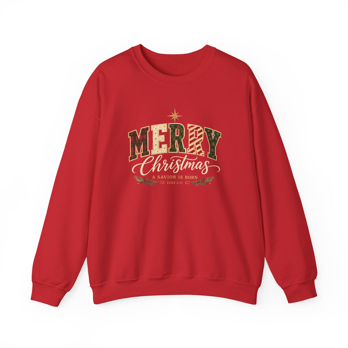 Merry Christmas – A Savior Is Born Christian Sweatshirt| Luke 2:11
