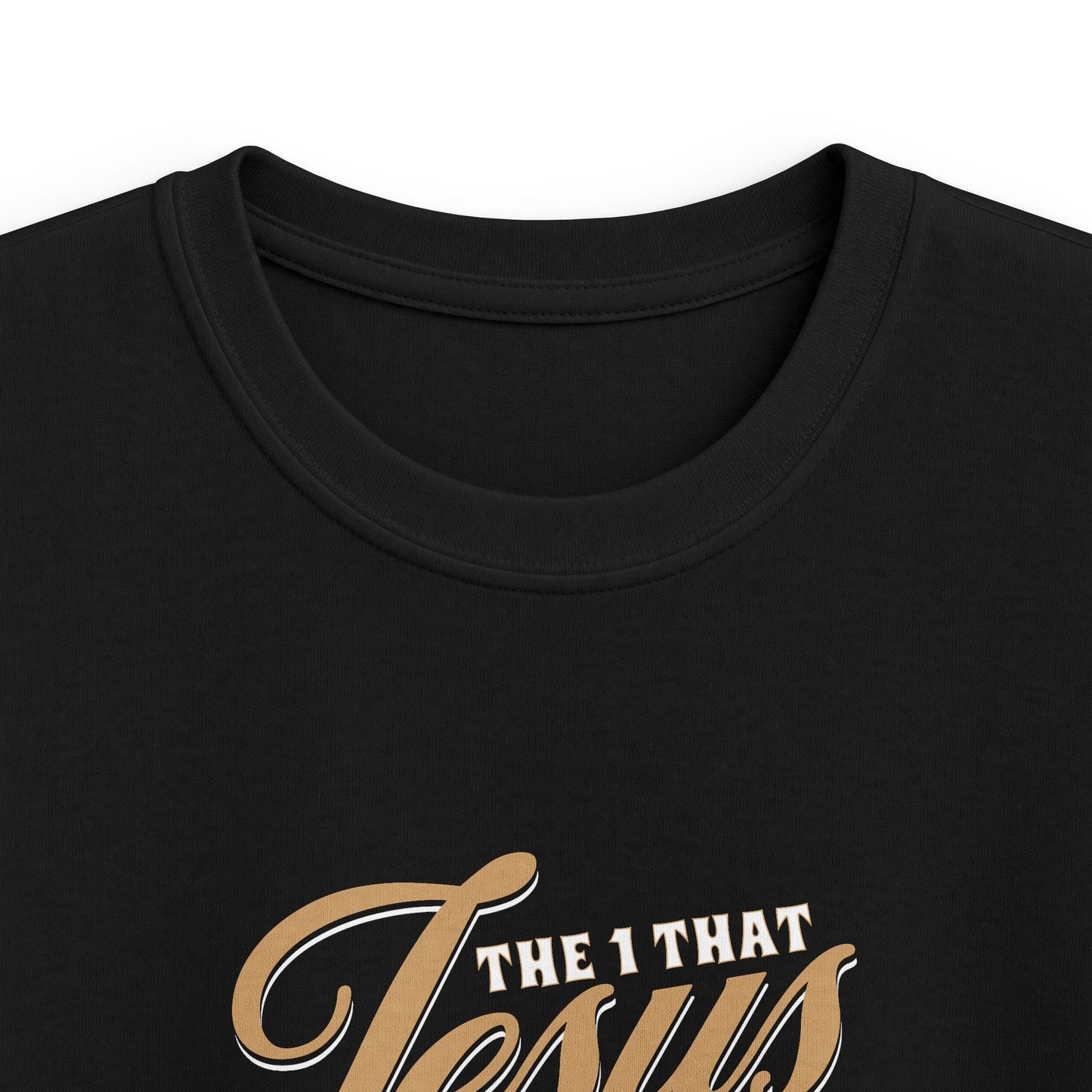 Kids Tee - "Jesus" Cute Lamb Christian Shirt for Easter & Sunday School