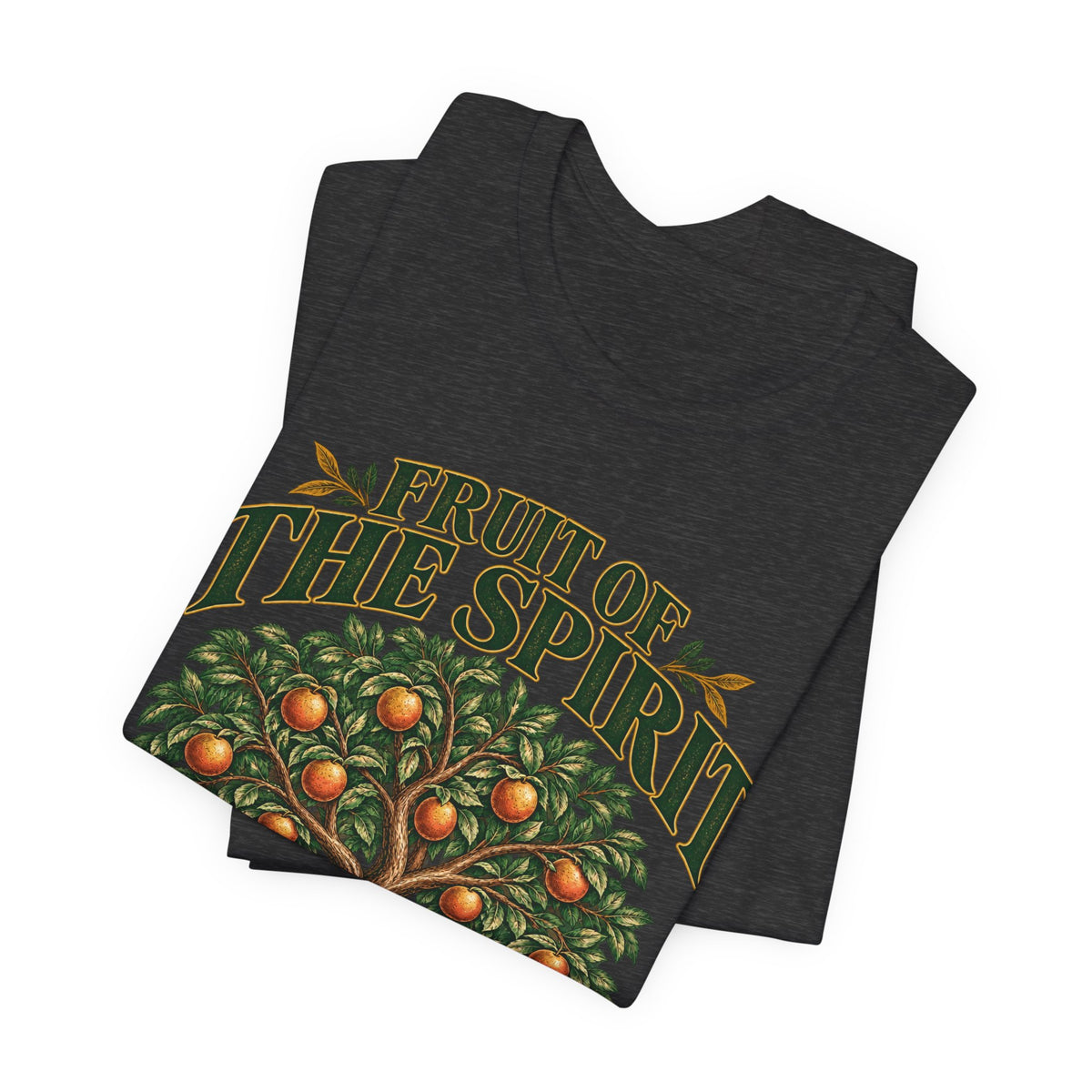 Fruit of the Spirit T-Shirt — Christian Faith Tee with Galatians 5:22-23 Tree Design