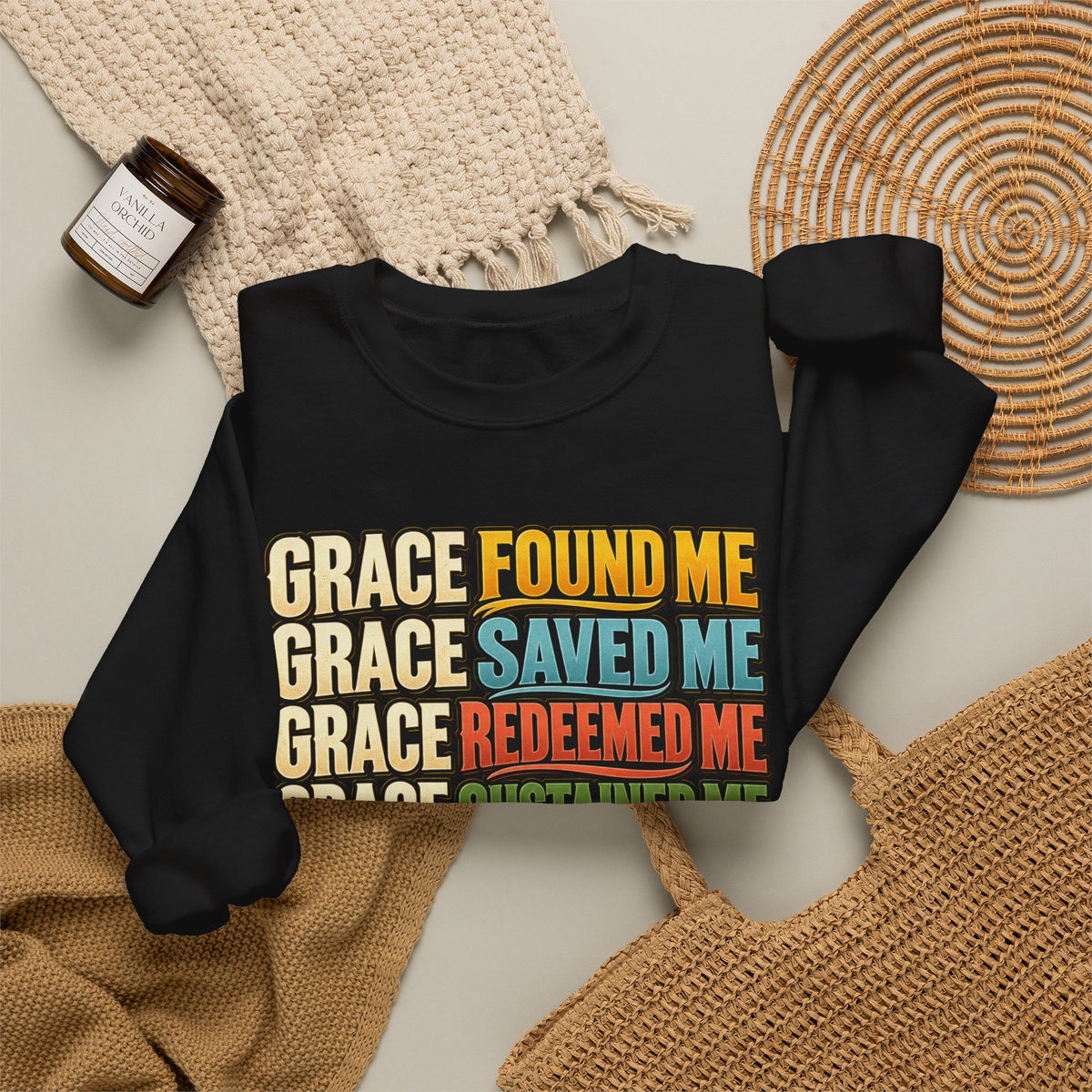 Grace Found Me Who I Am Sweatshirt - Christian Faith Crewneck