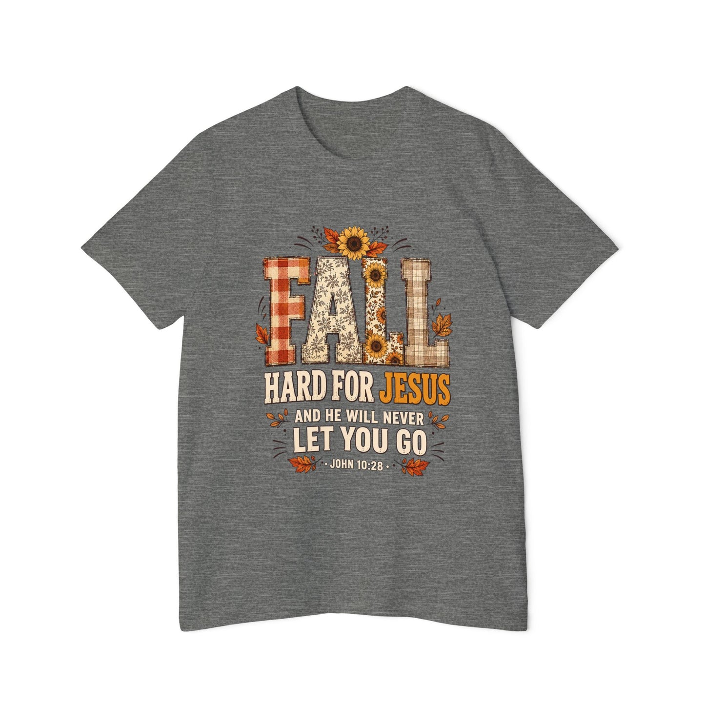 Fall — Hard For Jesus Christian T-Shirt (John 10:28)