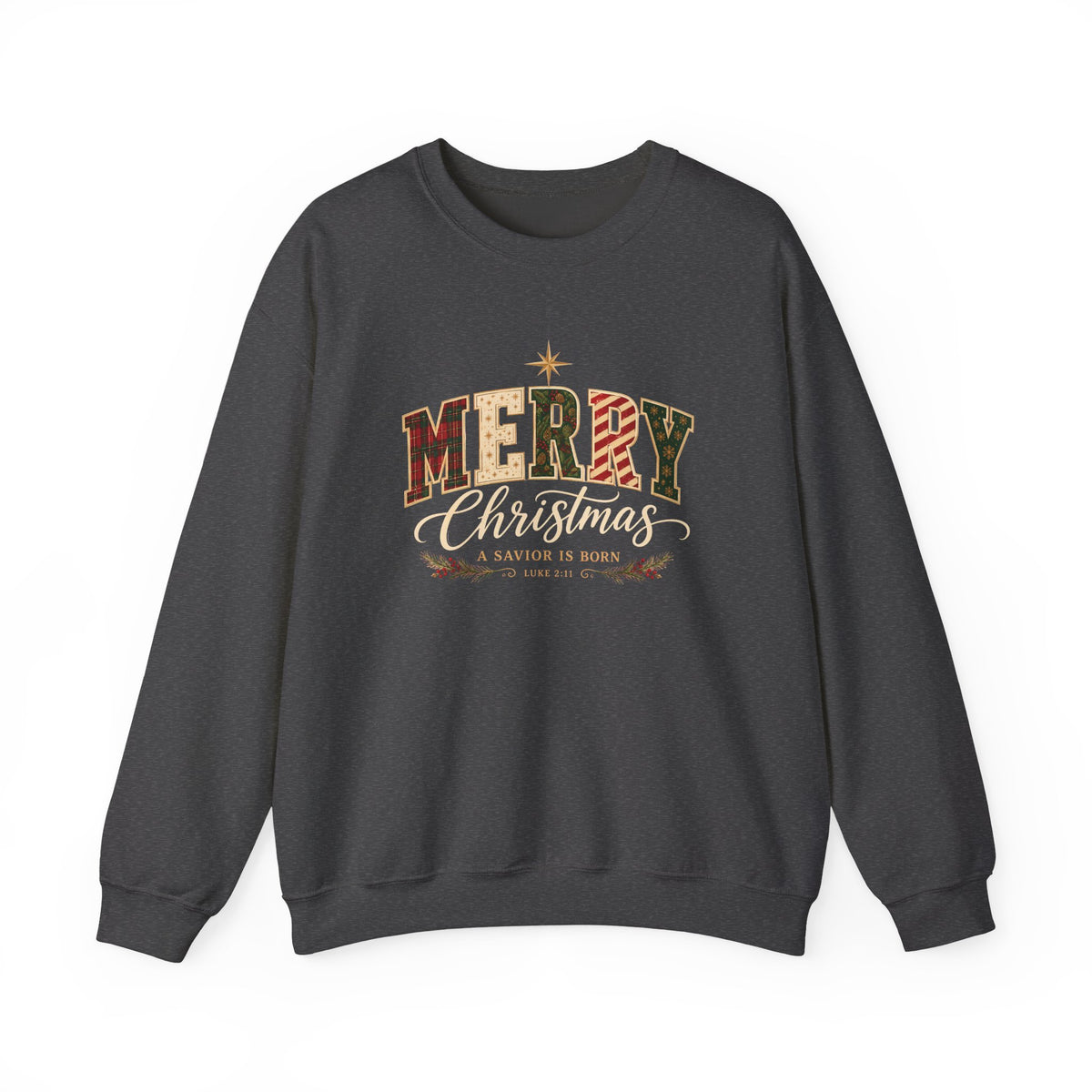 Merry Christmas – A Savior Is Born Christian Sweatshirt| Luke 2:11
