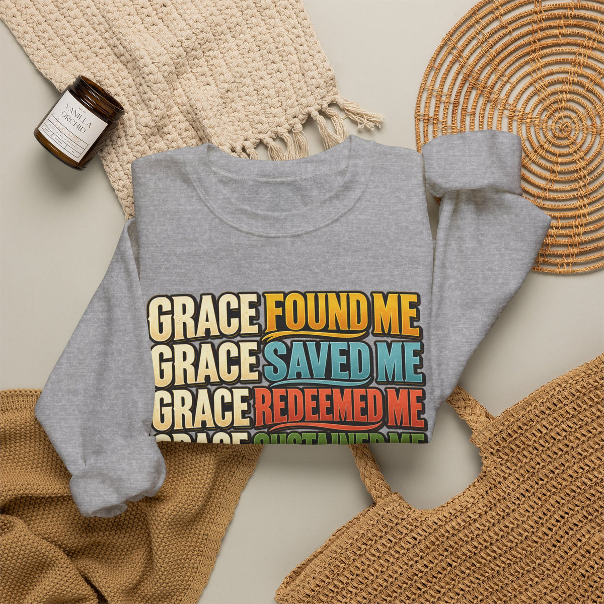 Grace Found Me Who I Am Sweatshirt - Christian Faith Crewneck