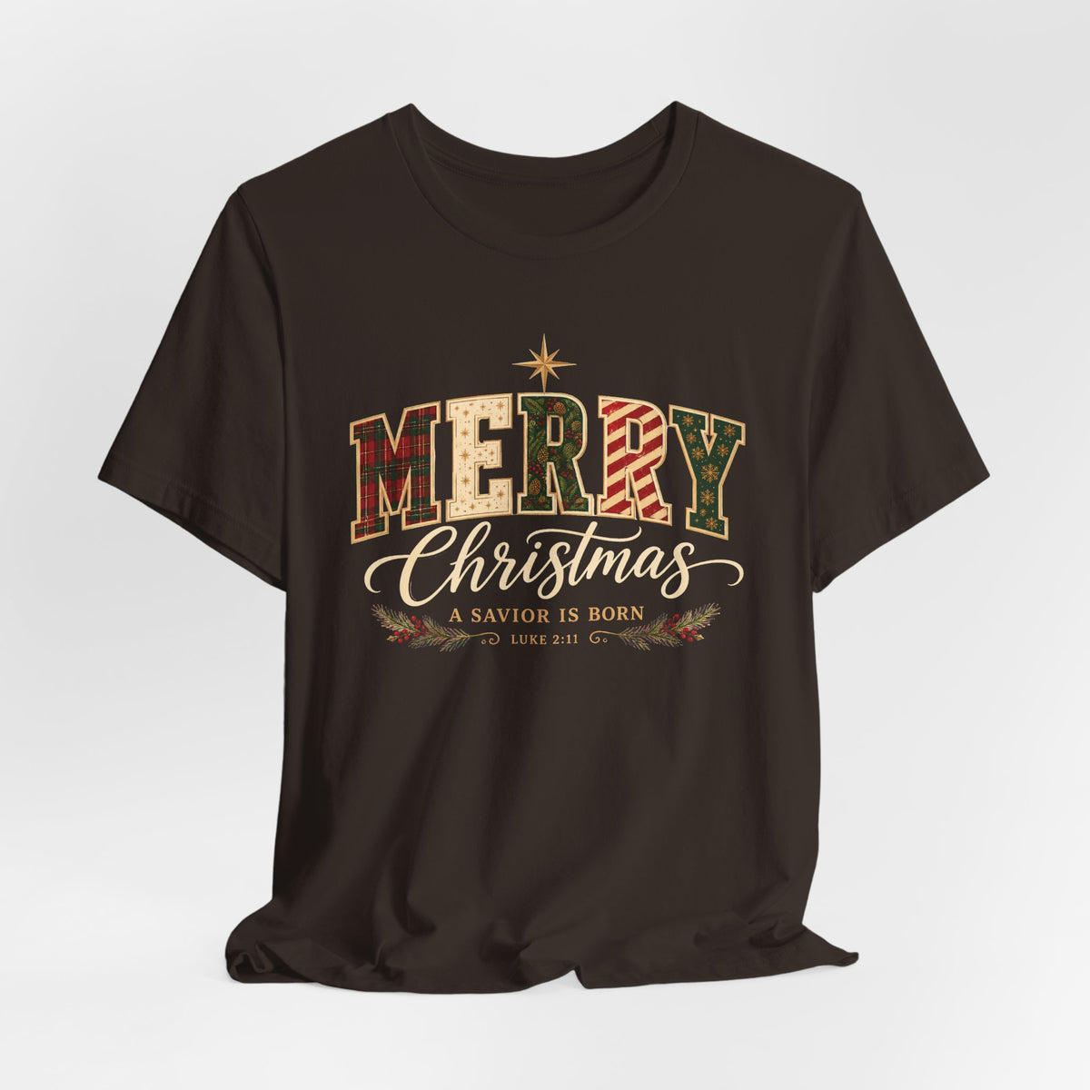 Merry Christmas – A Savior Is Born Christian T-Shirt | Luke 2:11