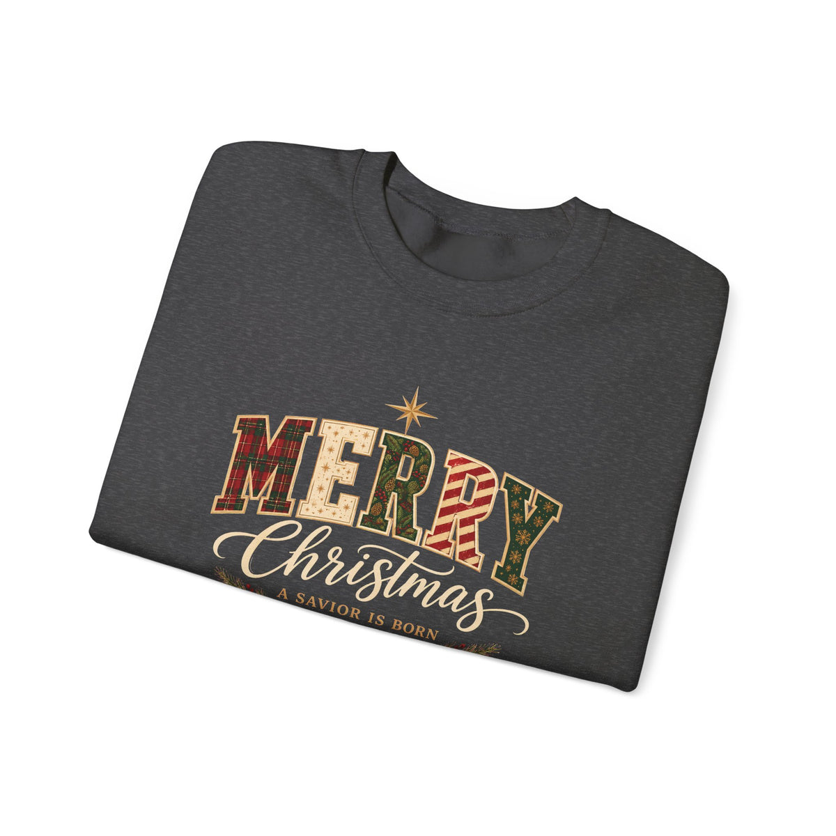 Merry Christmas – A Savior Is Born Christian Sweatshirt| Luke 2:11