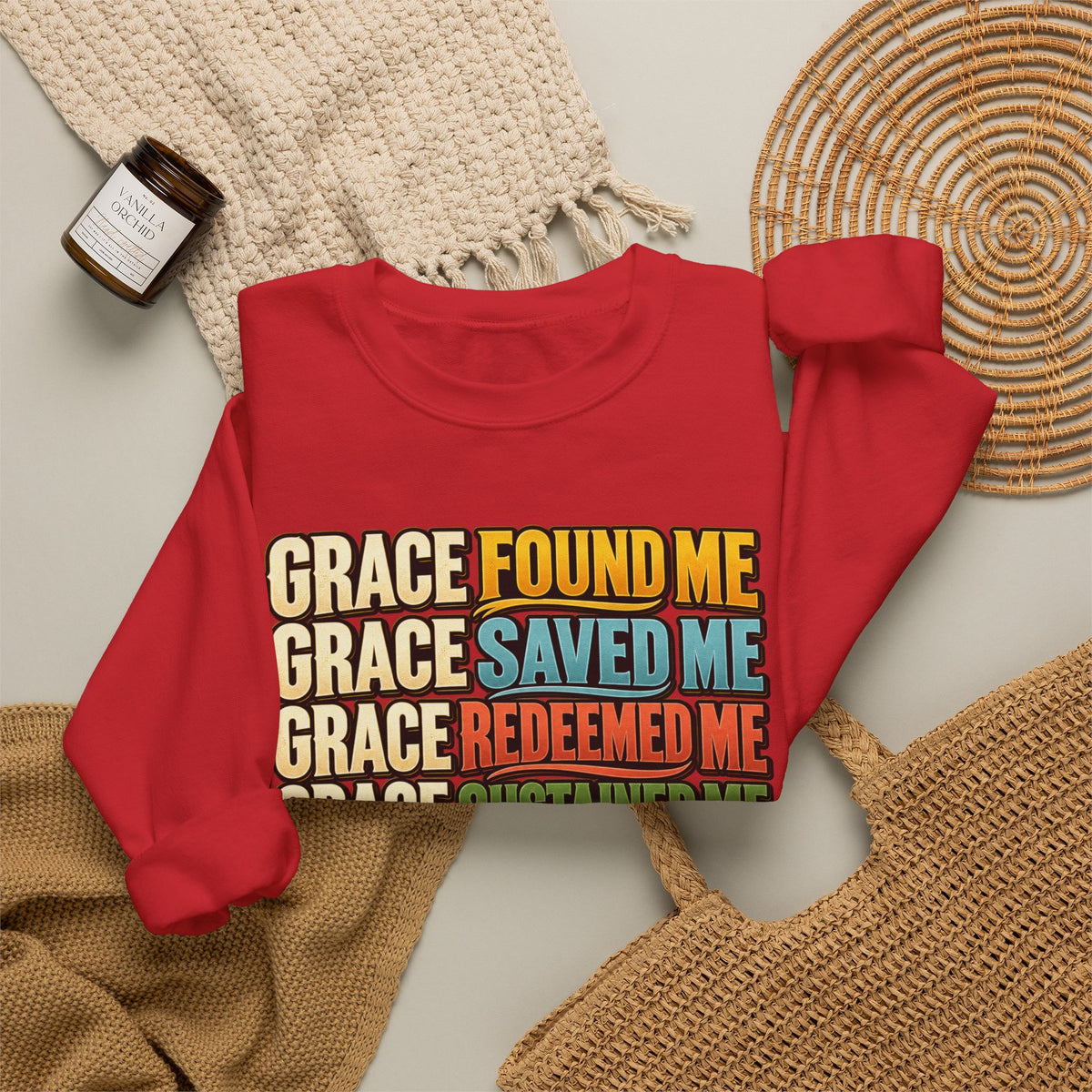 Grace Found Me Who I Am Sweatshirt - Christian Faith Crewneck