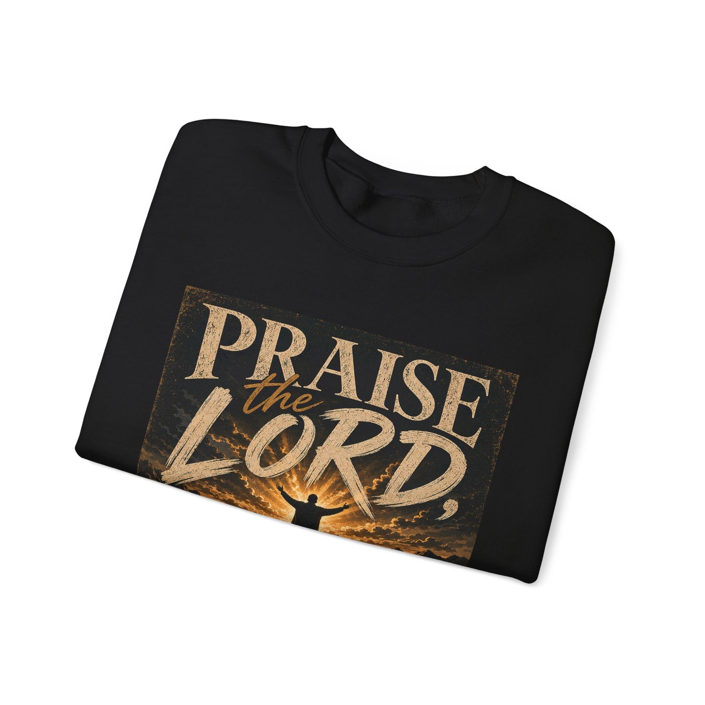 Praise the Lord, for His Love Endures Forever Christian Sweatshirt | 2 Chronicles 20:21 | Faith-Based Unisex Crewneck