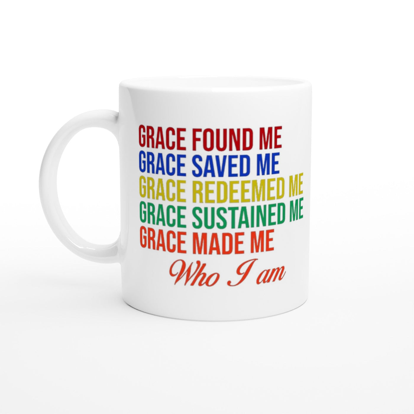 Who I Am Affirmations Inspirational Quotes White Ceramic Coffee 11oz Mug