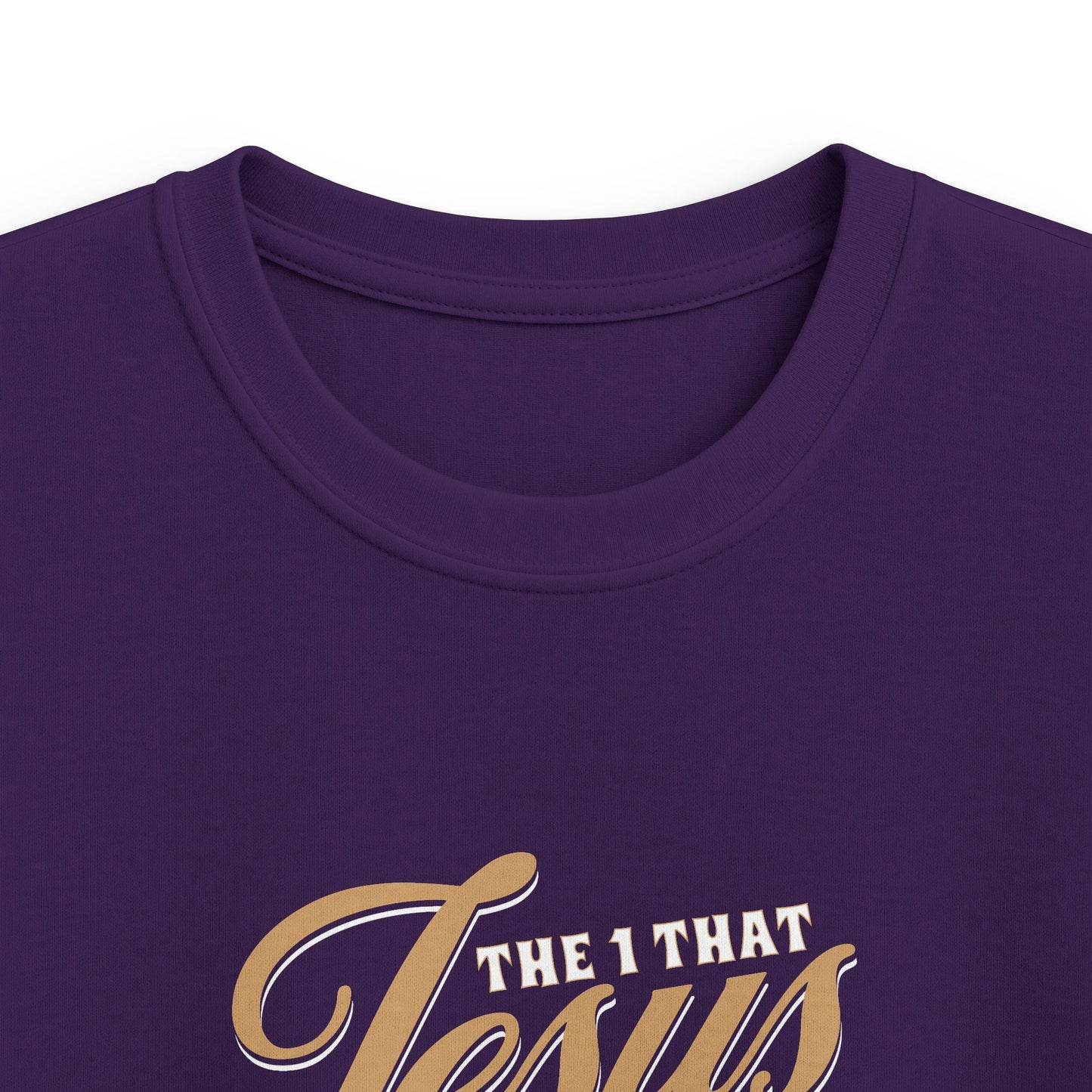 Kids Tee - "Jesus" Cute Lamb Christian Shirt for Easter & Sunday School