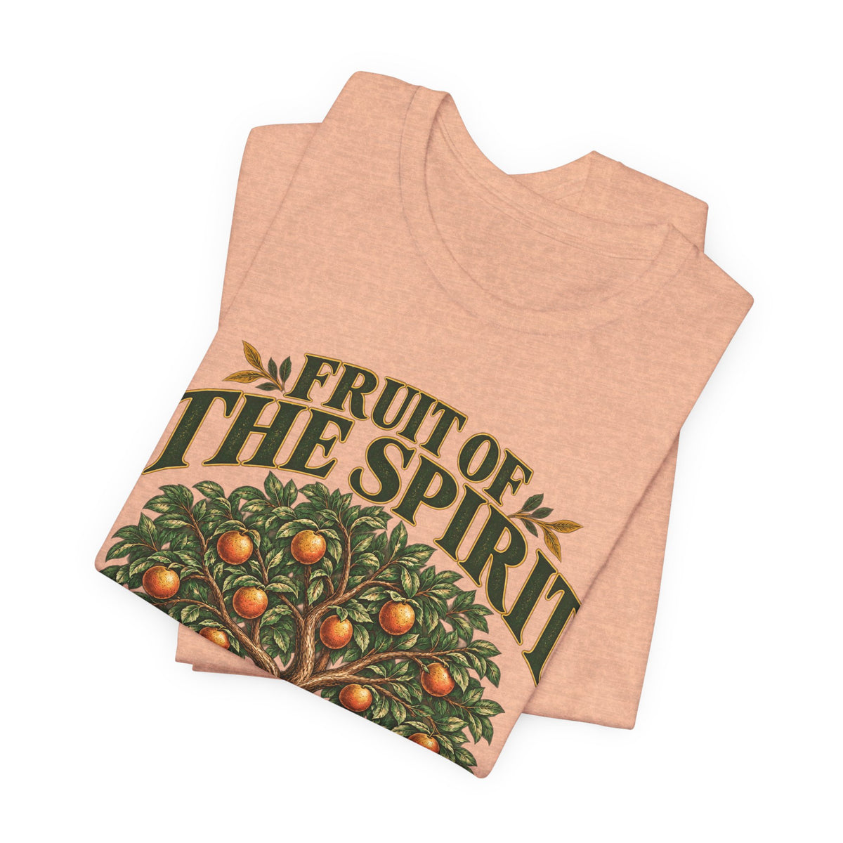 Fruit of the Spirit T-Shirt — Christian Faith Tee with Galatians 5:22-23 Tree Design