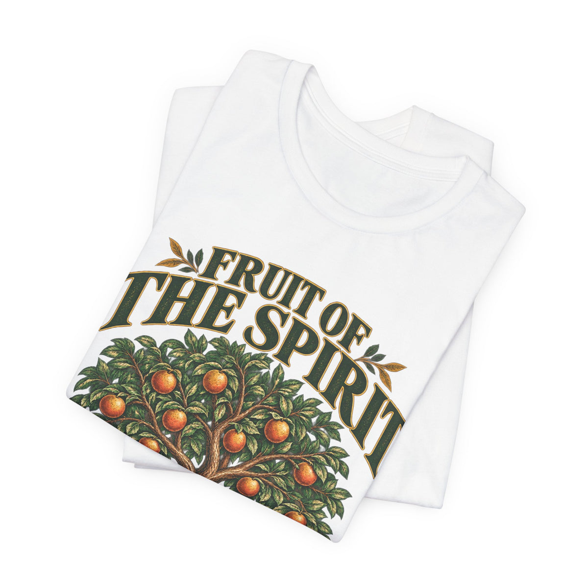 Fruit of the Spirit T-Shirt — Christian Faith Tee with Galatians 5:22-23 Tree Design