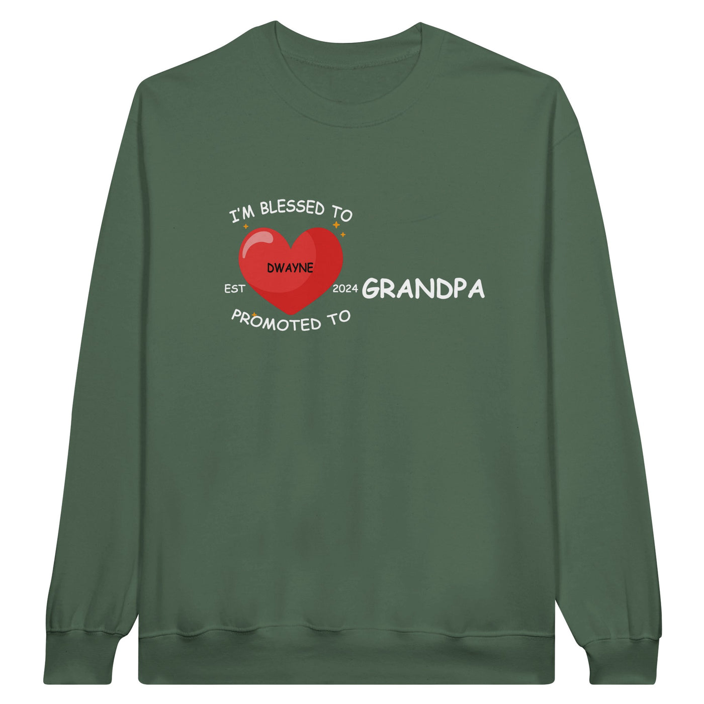 I'm Blessed to Grandpa Classic Unisex Long Sleeve Sweatshirt for Granpa