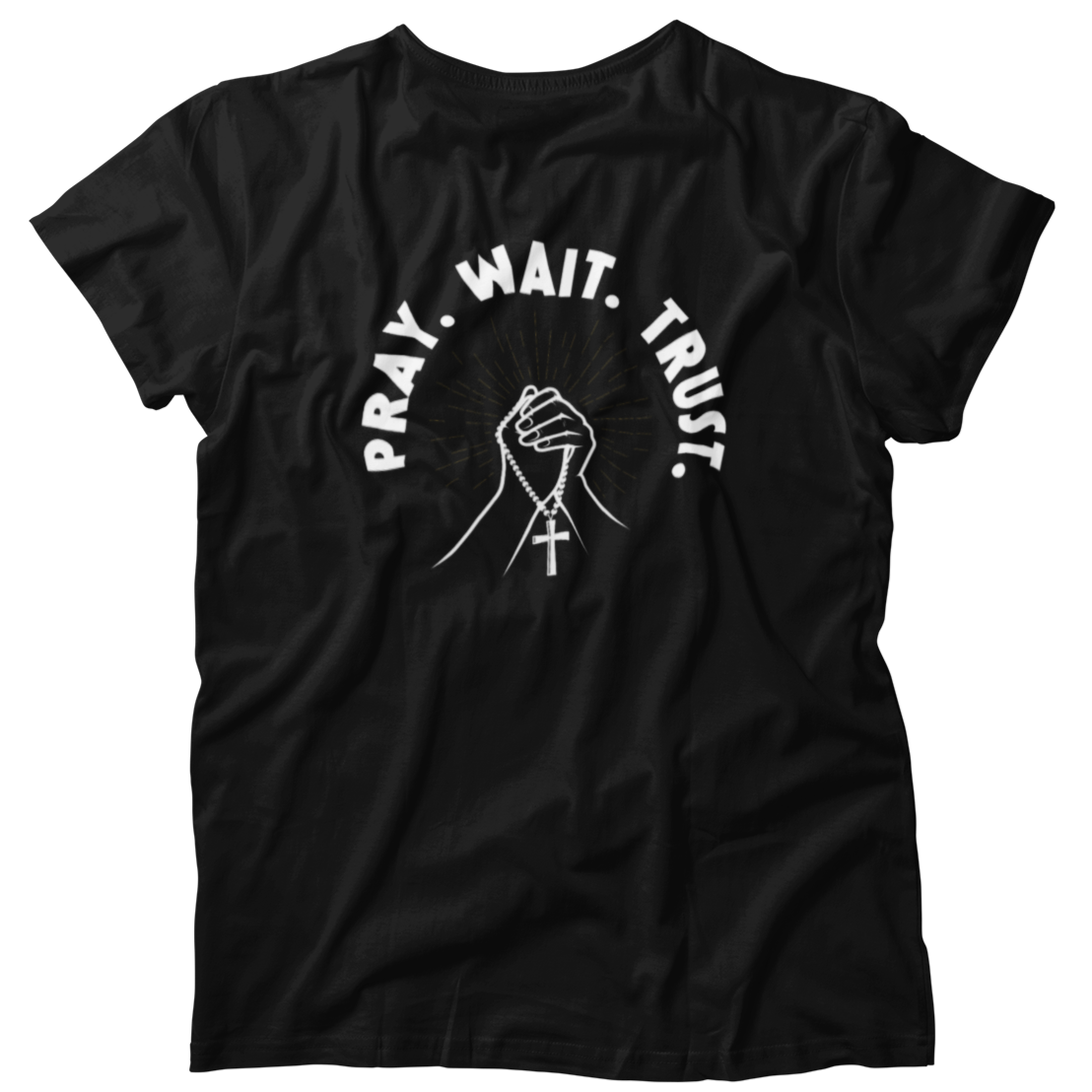 Pray Wait Trust Christian Faith T-shirt Gift