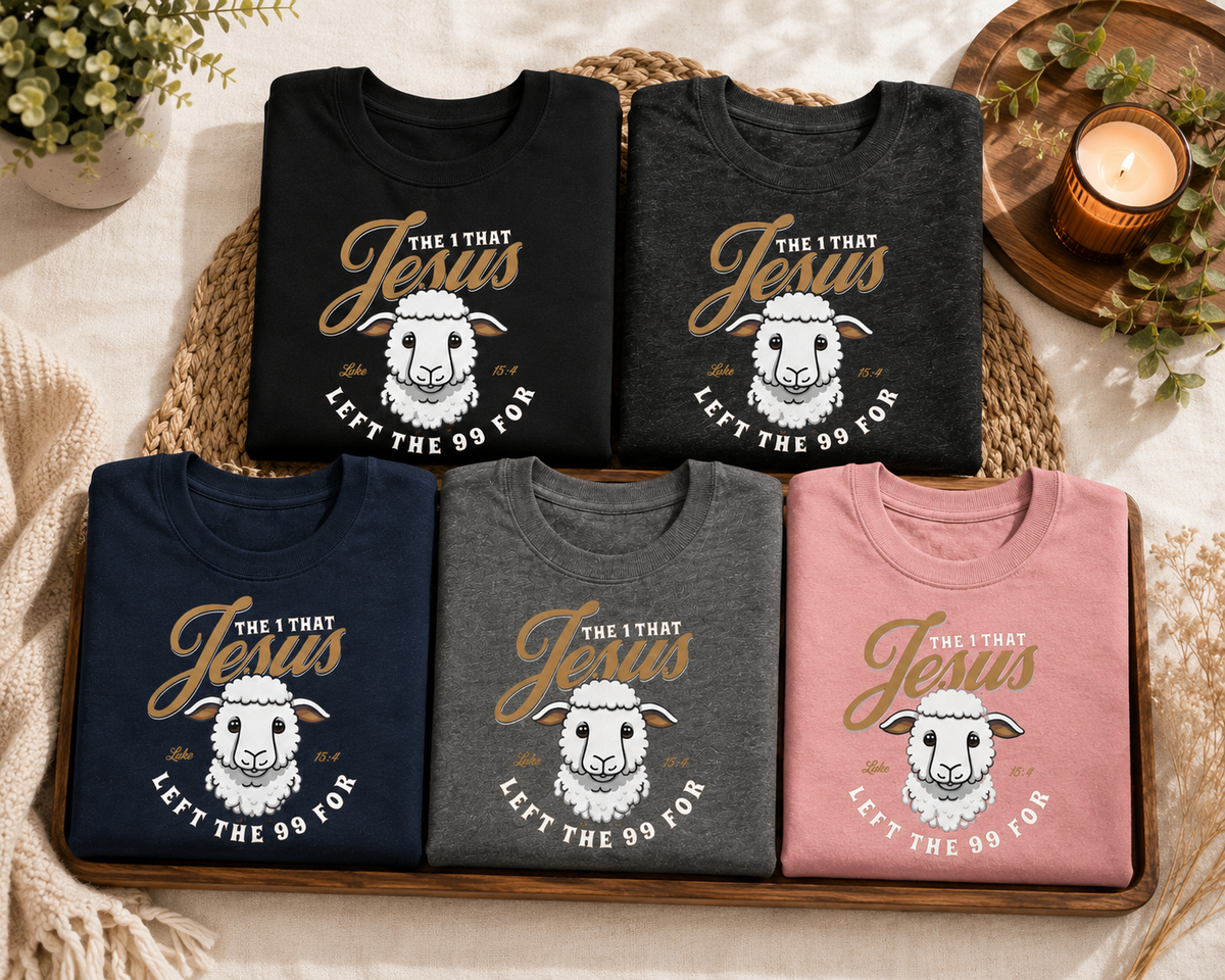 Jesus Left the 99 for Me Christian T-shirt | Luke 15:4