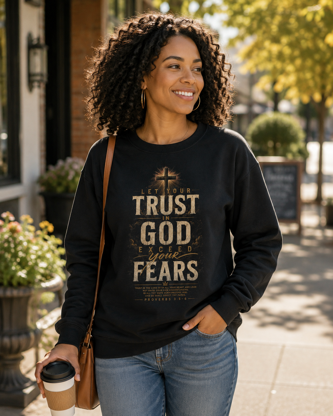 Trust in God Christian Sweatshirt | Proverbs 3:5–6