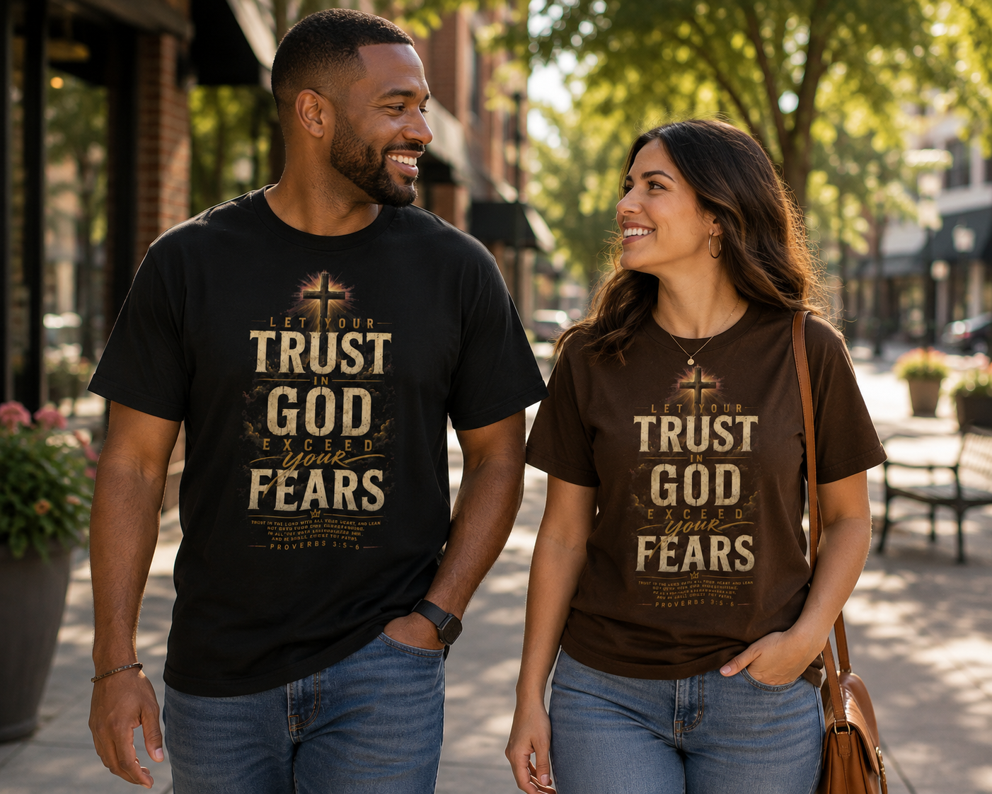 Trust in God Christian T-Shirt | Proverbs 3:5–6